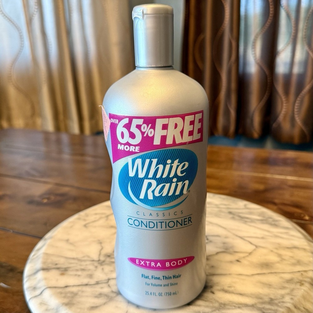 NEW! 2001 Y2K White Rain Extra Body 25.4oz 750ml Extra Body Classic Conditioner
